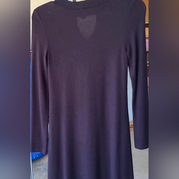 Black Knit Sweater Dress - Picture 4 of 5